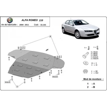 Alfa Romeo 159, 2004-2011 - Motorvédő lemez