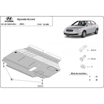 Hyundai Accent, 2006-2018 - Motorvédő lemez