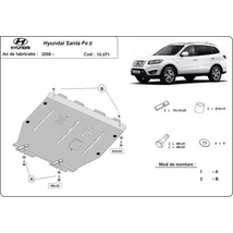 Hyundai Santa Fe II, 2006-2011 - Motorvédő lemez