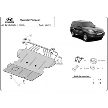 Hyundai Terracan, 2001-2007 - Motorvédő lemez