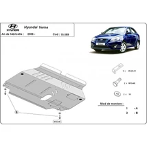 Hyundai Verna, 2006-2018 - Motorvédő lemez