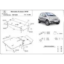 Mercedes A-Classe,W168, 1997-2004 - Motorvédő lemez