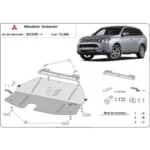 Mitsubishi Outlander 2012/08-2018 - Motorvédő lemez