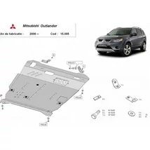 Mitsubishi Outlander, 2006-2012 - Motorvédő lemez