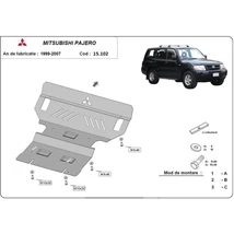 Mitsubishi Pajero III (V60, V70),1999-2007 - Motorvédő lemez