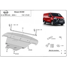 Nissan NV300, 2016-2018 - Motorvédő lemez