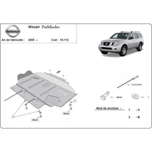 Nissan Pathfinder, 2005-2018 - Motorvédő lemez