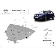 Nissan Qashqai J11, 2014-2018 - Motorvédő lemez