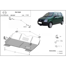 Opel Agila (H00), 2000-2007 - Motorvédő lemez