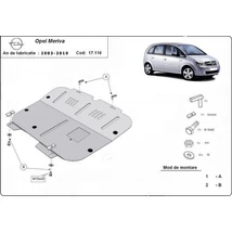 Opel Meriva, 2003-2010 - Motorvédő lemez