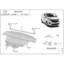 Opel Vivaro, 2014-2018 - Motorvédő lemez