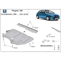 Peugeot 206, 1998-2018 - Motorvédő lemez