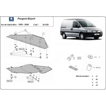 Peugeot Expert, 1995-2006 - Motorvédő lemez