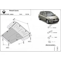 Renault Scenic, 2004-2008 - Motorvédő lemez
