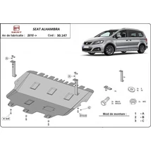 Seat Alhambra, 2010-2018 - Motorvédő lemez