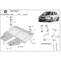 Skoda Fabia II, 2007-2014 - Motorvédő lemez