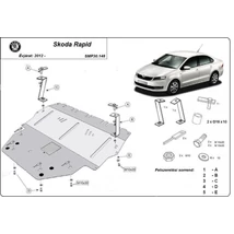 Škoda Rapid, 2012-2018 - Motorvédő lemez