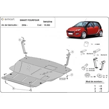 Smart FourFour 2004-2014 - Motorvédő lemez