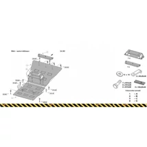 Toyota Land Cruiser J100, 1998-2008 - Motorvédő lemez