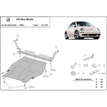 VW Beetle, 1998-2011 - Motorvédő lemez