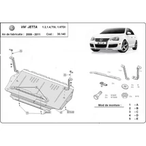 VW Jetta, 2010-2011 - - Motorvédő lemez