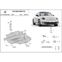 VW New Beetle, 2011-2018 - Motorvédő lemez