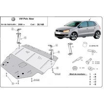 Volkswagen Polo 6R, 2009-2018 - Motorvédő lemez