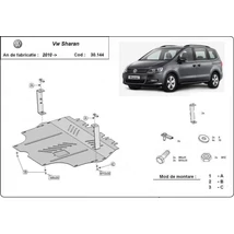 Volkswagen Sharan, 2010-2018 - Motorvédő lemez