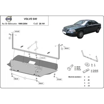 Volvo S40, 1995-2004 - Motorvédő lemez